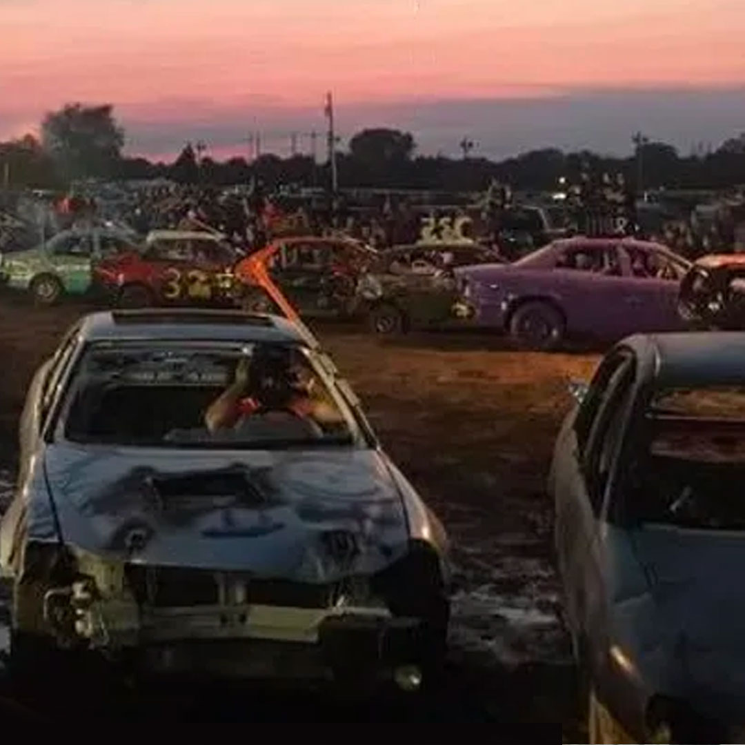 Demolition Derby at Crawford County Fair