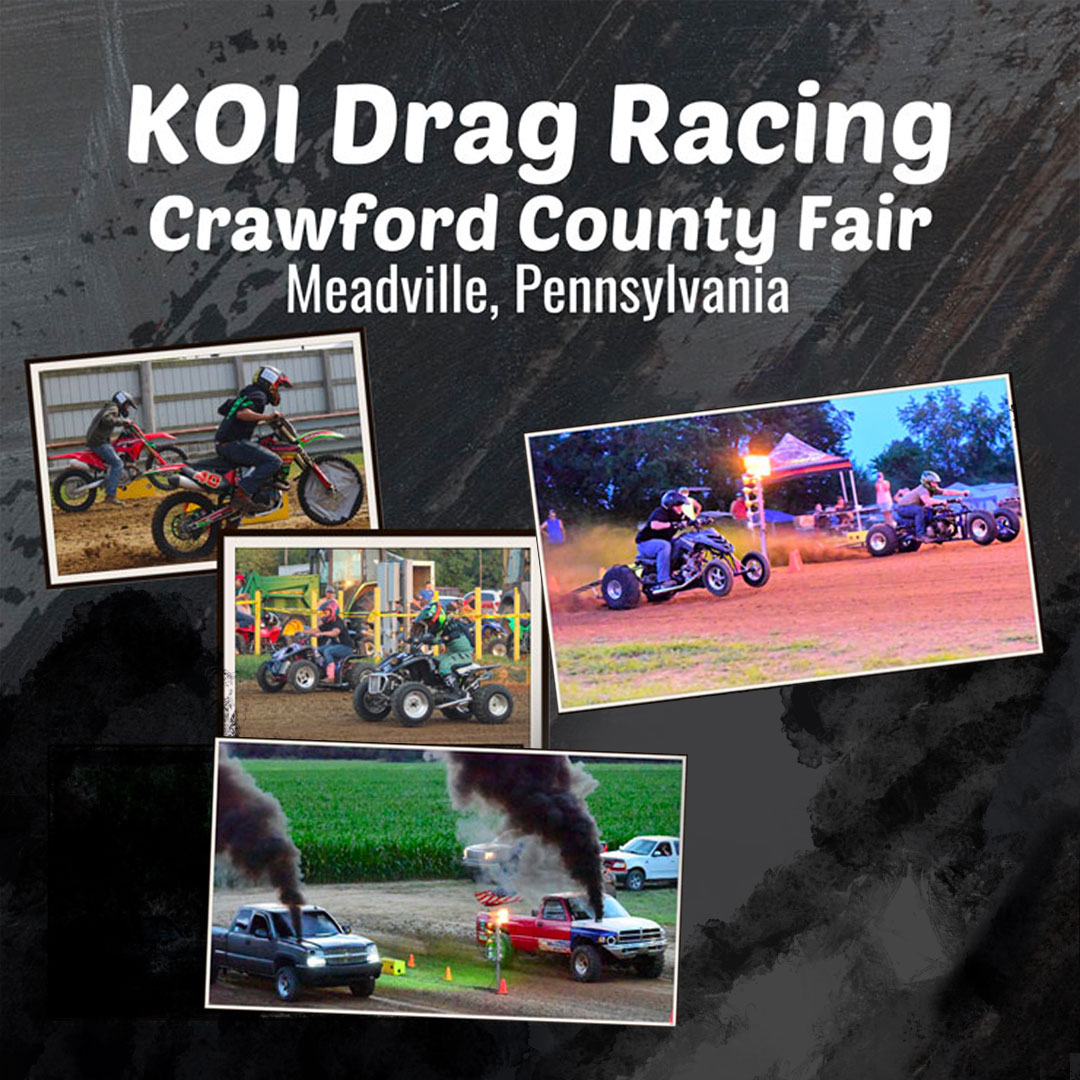 KOI Drag Racing at the Crawford County Fair